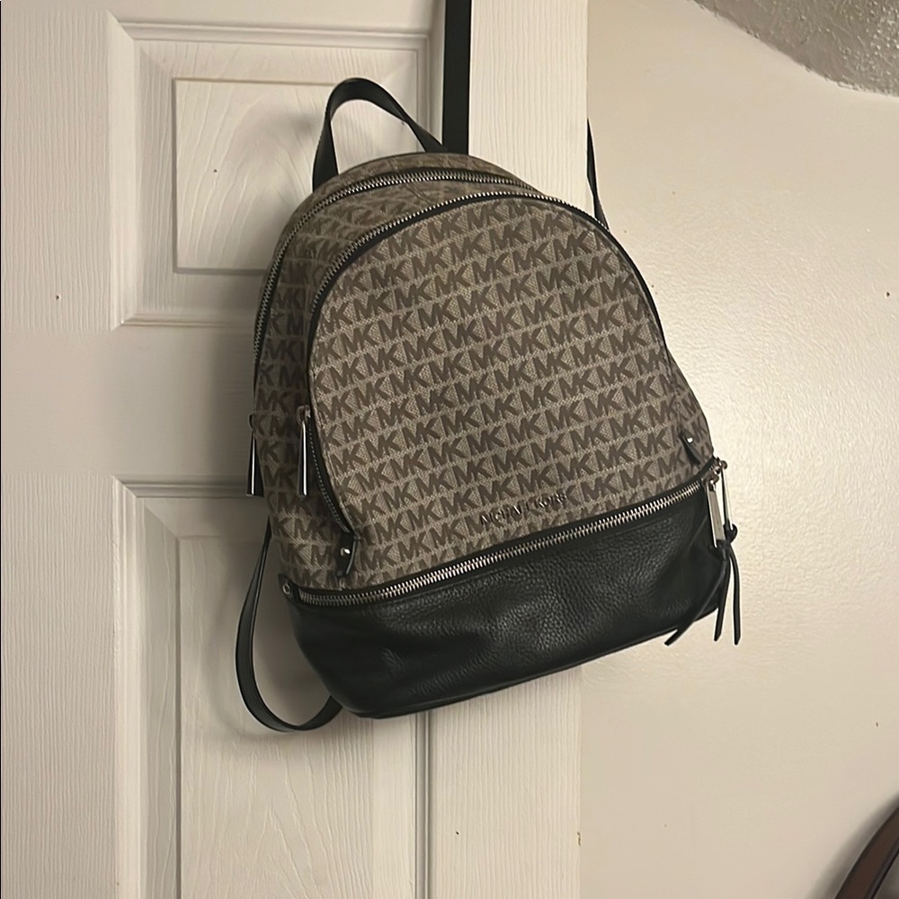 Michael Kors Tan and Black Men's Backpack